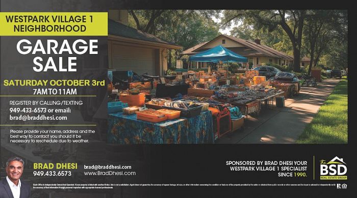 Giant Irvine Westpark Neighborhood Garage Sale